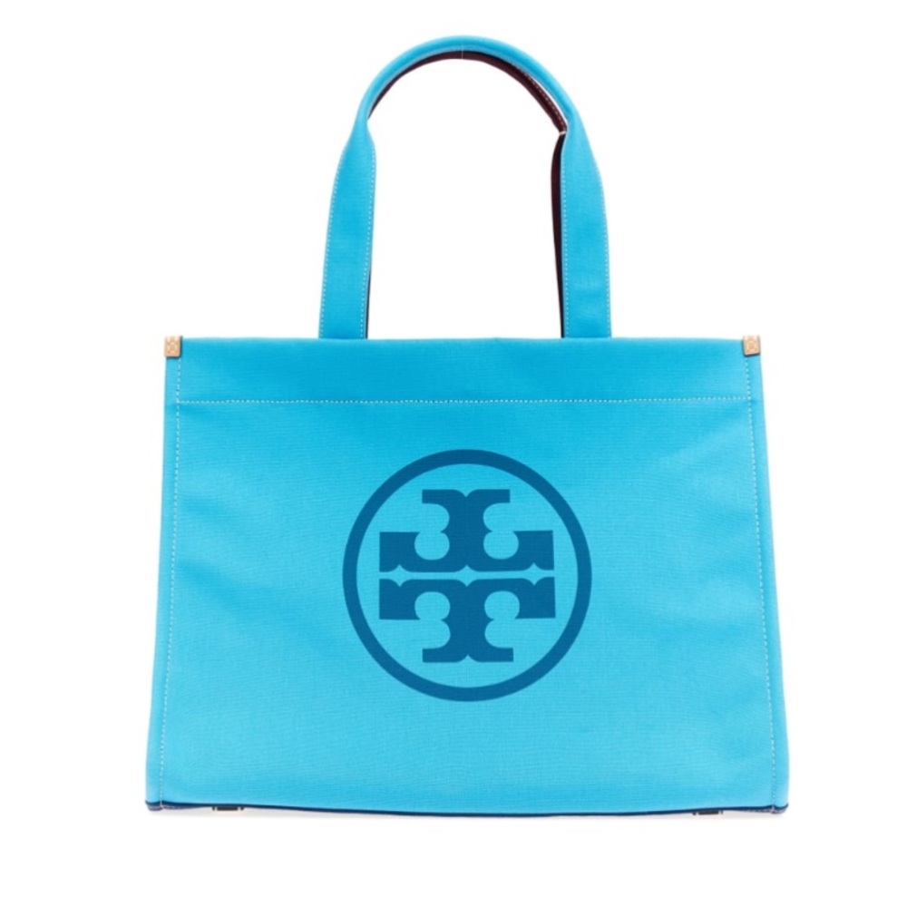 Tory Burch Blue Canvas Ella Tote NWT